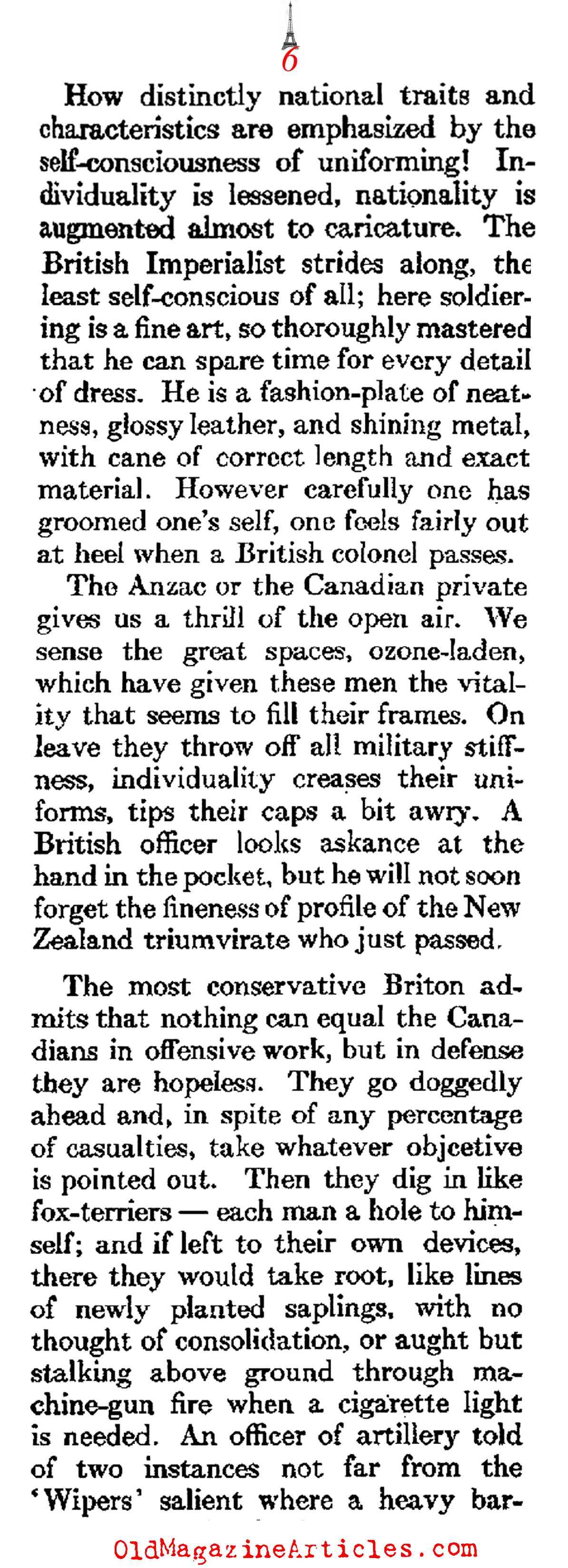 The Atmosphere of W.W. I Paris   (Atlantic Monthly, 1918) 